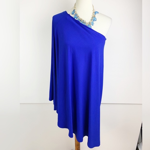 VENUS Dresses & Skirts - Venus | Women’s Blue One Shoulder Dress | B1610 VENUS Dresses & Skirts - Venus | Women’s Blue One Shoulder Dress | B1610